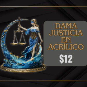 DAMA JUSTICIA EN ACRÍLICO